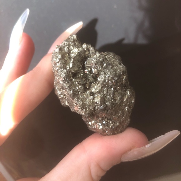 Natural Pyrite Cluster, Raw Fools Gold Crystal, Genuine Pyrite Stone - Picture 10 of 11